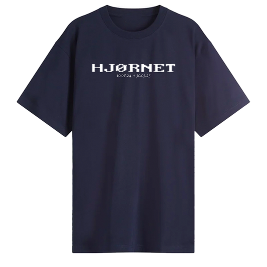 Hjørnet Stenger Tee - tekst (Navy)